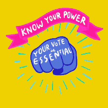 Know Your Power Your Vote Is Essential GIF - Know Your Power Your Vote Is Essential Fist GIFs