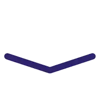 a blue arrow pointing to the left on a white background