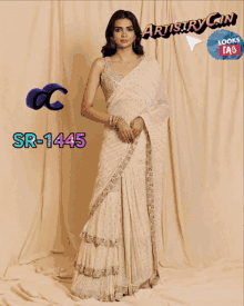 designer sarees georgette saree party wear sarees ruffle saree sr1445