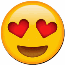 emoji heart eyes in love happy love