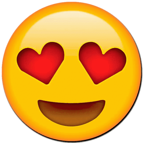 Emoji Heart Eyes Sticker - Emoji Heart Eyes In Love Stickers