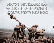 Happy Veterans Day Marine Corps Birthday GIF