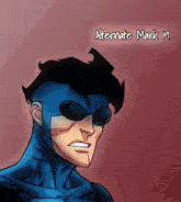 a drawing of a superhero with alternate mark 19 written below him