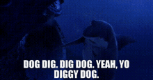 Lenny Shark Tale GIF - Lenny Shark Tale Dog Dig GIFs