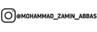 a logo for a social media account for a person called mohammad zamin abbas .
