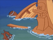 a cartoon drawing of a mermaid floating in the water