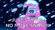 Snow Patrick Star GIF - Snow Patrick Star Cold GIFs