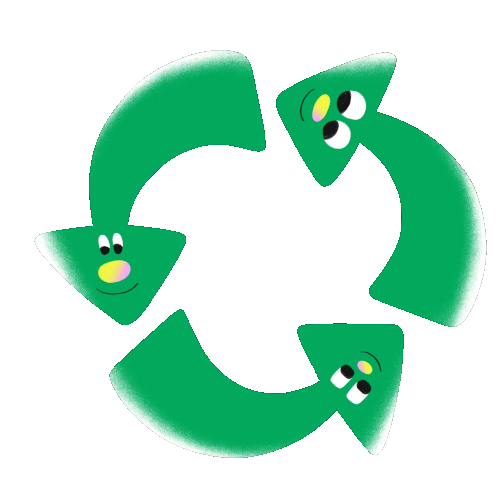 Recycle Reuse Sticker - Recycle Reuse Reduce Stickers