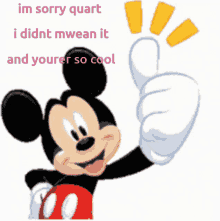 Quart Mickey GIF - Quart Mickey Sorry GIFs