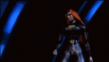 a blurry picture of a person 's torso with a glowing orange glow .