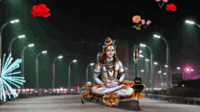 Lord Shiva Flower GIF - Lord Shiva Flower Fireworks GIFs