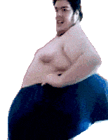 Fat Man Dancing Sticker - Fat Man Dancing Seductive Stickers