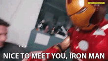 Nice To Meet You Iron Man Fan Boy GIF - Nice To Meet You Iron Man Fan Boy Start Struck GIFs