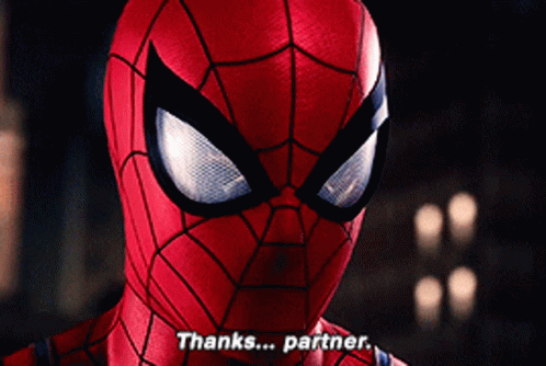 Spider Man Thanks Partner GIF - Spider Man Thanks Partner Thank You Partner  - Discover & Share GIFs