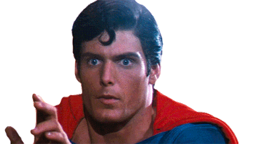Uh Oh Superman Sticker - Uh Oh Superman Superman The Movie Stickers