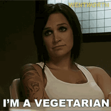 Im Vegetarian Franky Doyle GIF - Im Vegetarian Franky Doyle Wentworth GIFs