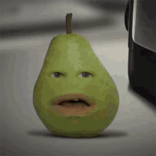 The Skeleton Appears Annoying Orange GIF - The Skeleton Appears Pear Annoying Orange GIFs