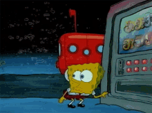 sponge bob square pants vending machine bus