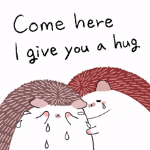 hugging caring