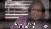 Now I Have A Boyfriend Kelly Kapoor GIF - Now I Have A Boyfriend Kelly Kapoor Mindy Kaling GIFs
