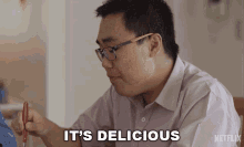 Its Delicious Kelvin GIF - Its Delicious Kelvin Love On The Spectrum GIFs