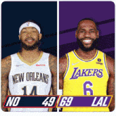 New Orleans Pelicans (49) Vs. Los Angeles Lakers (69) Half-time Break GIF