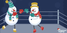 Happy Boxing Day Snowman GIF