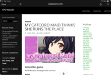 a screenshot of my catcord maid thinks she runs the place on a website