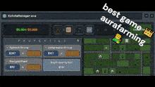 a computer screen with the words best game aurafarming on the top