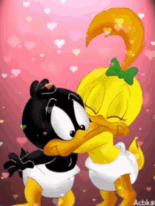 Daffy Duck Hug GIF - Daffy Duck Hug Happy GIFs
