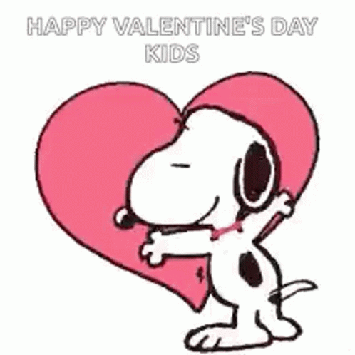 Snoopy Valentine Card GIF - Snoopy Valentine Card Happy Valentines Day Kids  - Discover & Share GIFs