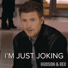 Im Just Joking Charlie Hudson GIF - Im Just Joking Charlie Hudson Hudson And Rex GIFs