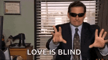 The Office Michael GIF - The Office Michael Blind GIFs