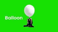 White Balloon Balloon Woman GIF - White Balloon Balloon Woman Balloon Head GIFs