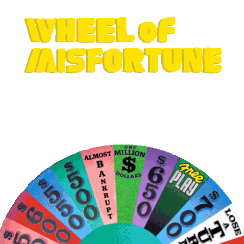 Wheel Of Fortune Wheel Of Misfortune Sticker - Wheel Of Fortune Wheel Of Misfortune Bankrupt Stickers