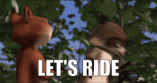 Rj Raccoon Over The Hedge GIF - Rj Raccoon Over The Hedge Lets Ride GIFs