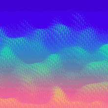 trippy ombre colorful wave