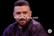 Justin Timberlake Hot Ones GIF - Justin Timberlake Hot Ones Itll Be Fun They Said GIFs