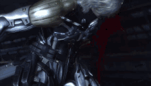 a video game character says shit not again in a dark room