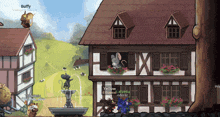 a screenshot of a video game shows a mouse named buffy