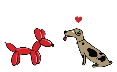Downsign Love Is Blind Sticker - Downsign Love Is Blind Dog Stickers