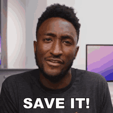 Save It Marques Brownlee GIF - Save It Marques Brownlee Zip It GIFs