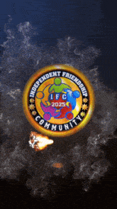 a logo for the independent friendship community 2025