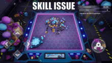 a video game called skill issue is being played on a screen