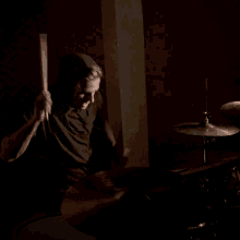 Playing The Drums Eric Findlay GIF - Playing The Drums Eric Findlay Seahaven GIFs