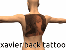 Xavier Back Tattoo GIF