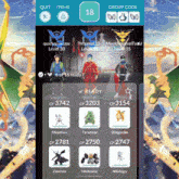 a screenshot of a pokemon game showing the group code