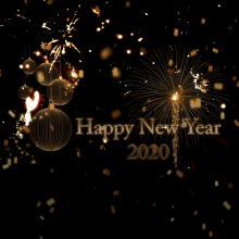 Happy New Year2020 Fireworks GIF - Happy New Year2020 Happy New Year New Year GIFs