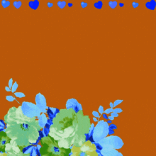 a greeting card with flowers and hearts and the words " allah "