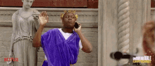 Titus In A Toga GIF - Netflix Tituss Burgess Andromeda GIFs